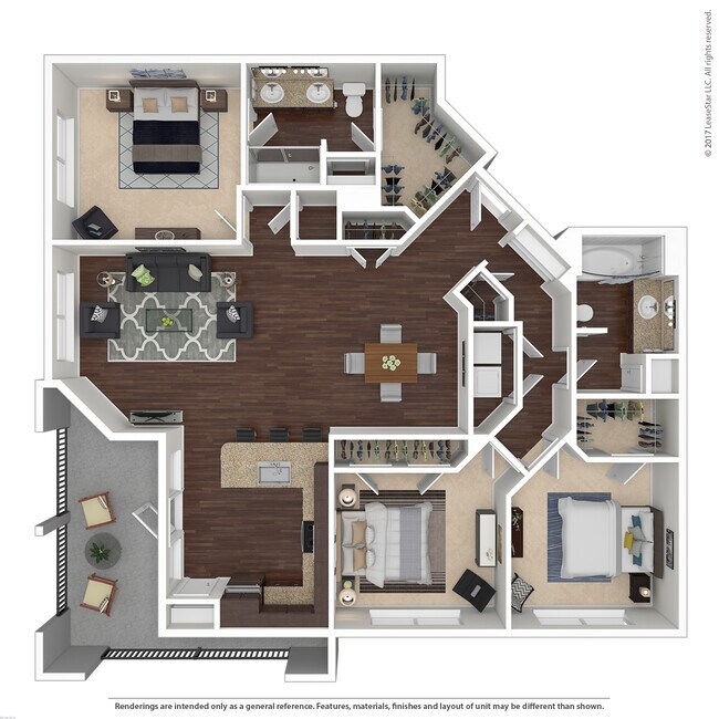 3 Bedroom 2 Bath 2364 floor plan